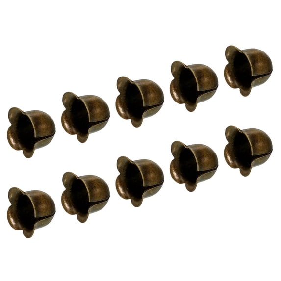 Uxcell Pull Cord End, Blind Cord Metal Bead, Light Flower Type Pull Ends Bronze for Lamps, Pack of 20