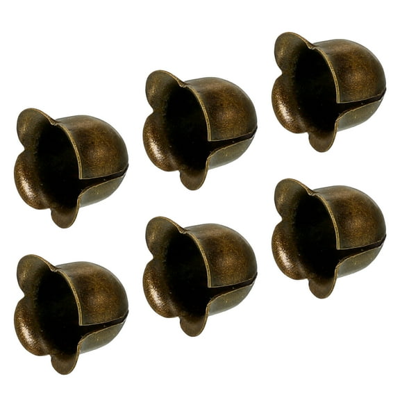 Uxcell Pull Cord End, Blind Cord Metal Bead, Light Flower Type Pull Ends Bronze for Lamps, Pack of 6