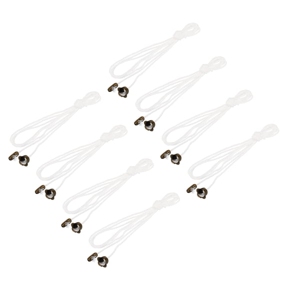 Uxcell Pull Cord for Ceiling Switch Light Pull Cord String Ceiling Fan String Pull Chain Extension, White Bronze 10 Pack