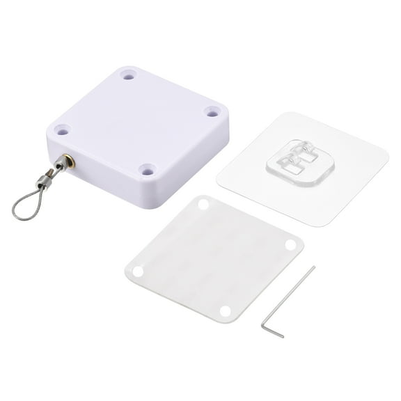 Uxcell Punch Free Automatic Sensor Door Closer,Self Close with Steel Wire 1000g White