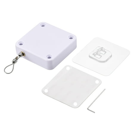 Uxcell Punch Free Automatic Sensor Door Closer,Self Close with Steel Wire,1200g White 2pcs