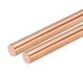 thumbnail image 1 of Uxcell Pure Copper Round Rod Diameter Length Solid Copper Rod Lathe Bar Stock for Metal Craft 12 x 200mm 1pcs, 1 of 6