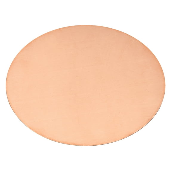 Uxcell Pure Copper Sheet, 5 1/8" x 0.04" 18 Gauge T2 Copper Metal Round Plate