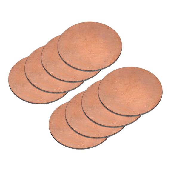 Uxcell Pure Copper Sheet, 8Pack 5/8" x 0.03" 20 Gauge T2 Copper Metal Round Plate