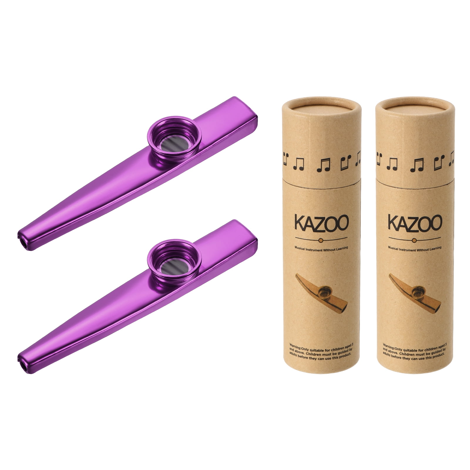 Uxcell Red Kazoo Musical Instrument Aluminum Alloy with