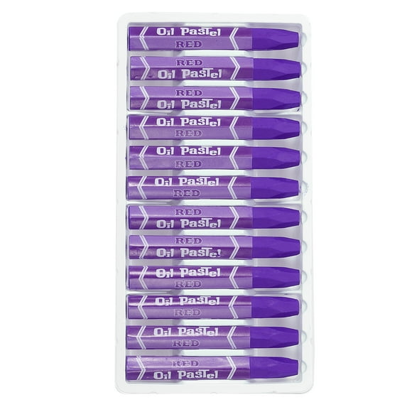 Uxcell Purple Oil Pastels, 12Pcs Soft Oil Crayons Vibrant Creamy Pastels Stick Art Supplies for Painting Drawing