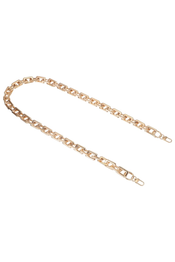 Purse Chain Strap, 39.4 Inch Acrylic Handbag Chain Straps, Clutches Strap Extender Replacement with Metal Buckles for Crossbody Shoulder Bag Decoration, Rose Gold