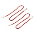 thumbnail image 1 of Uxcell Purse Chain Strap, 24" Purse Strap Shoulder Bag Replacement Strap, 2Pack Red&Gold, 1 of 6