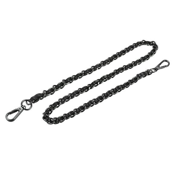 Uxcell Purse Chain Strap - 39" Purse Strap Shoulder Cross Body Replacement Strap, Black&Dark Grey