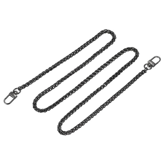Uxcell Purse Chain Strap, 39" Purses Handle Cross Body Shoulder Replacement Straps Black