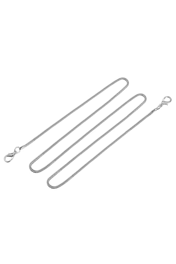 Purse Chain Strap, 43" Purse Straps Shoulder Cross Body Replacement Strap Silver