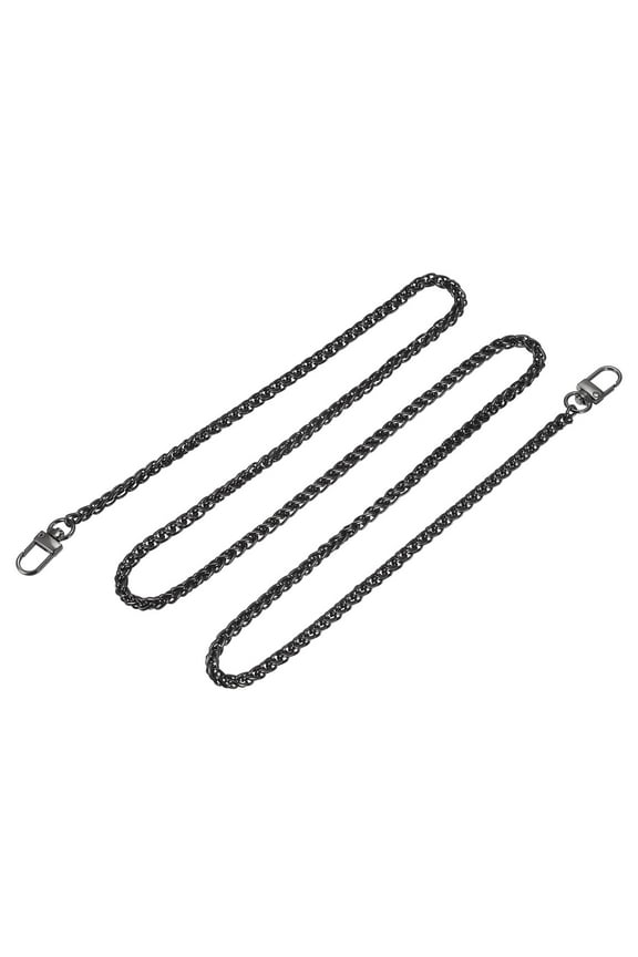 Purse Chain Strap, 47" Purses Handle Cross Body Shoulder Replacement Straps Black