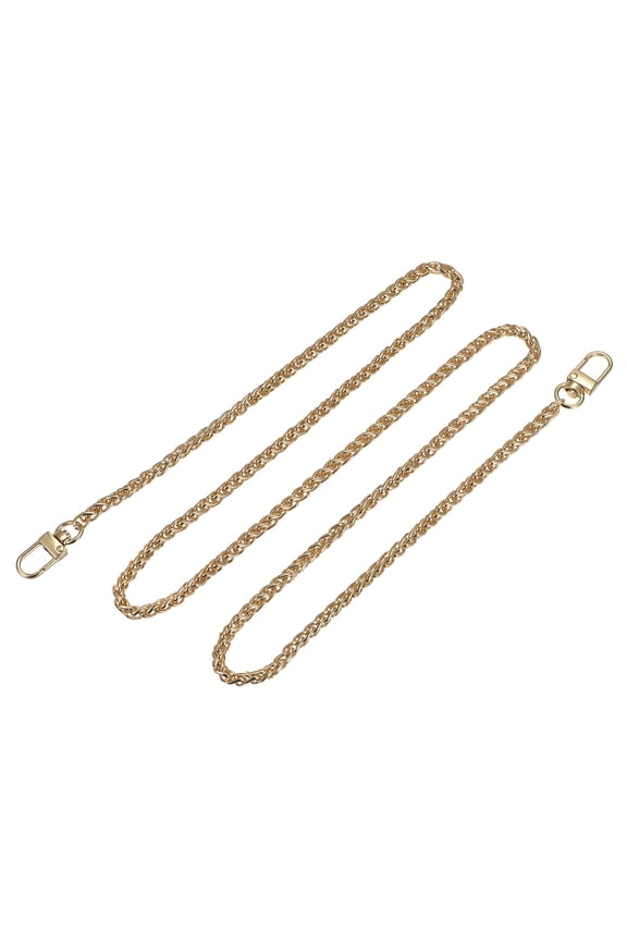 Purse Chain Strap, 47" Purses Handle Cross Body Shoulder Replacement Straps Gold