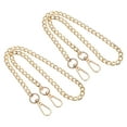 thumbnail image 1 of Uxcell Purse Chain Strap Iron Flat Chain Strap Alloy Handles Bag Strap Replacement Gold 24", 1 of 7