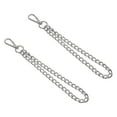 thumbnail image 1 of Uxcell Purse Chain Strap Iron Flat Chain Strap Alloy Handles Bag Strap Replacement Silver 8", 1 of 7