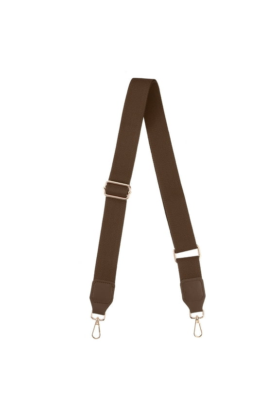 Purse Strap Replacement, 27.5-53" Crossbody Shoulder Strap(Brown, Gold Buckle)