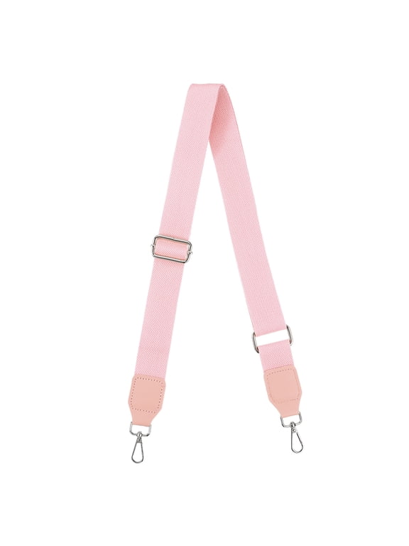 Purse Strap Replacement, 27.5-53" Crossbody Shoulder Strap(Pink, Silver Buckle)