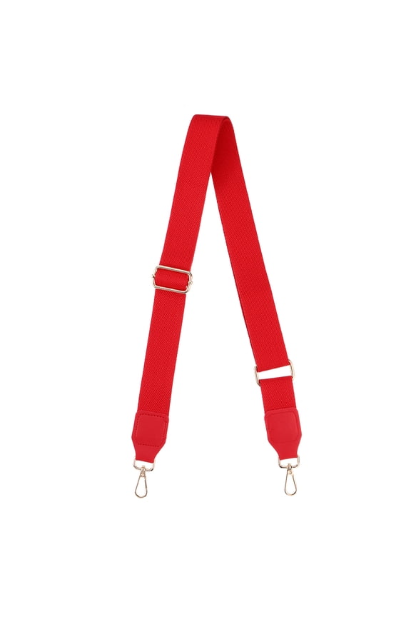 Purse Strap Replacement, 27.5-53" Crossbody Shoulder Strap(Red, Gold Buckle)