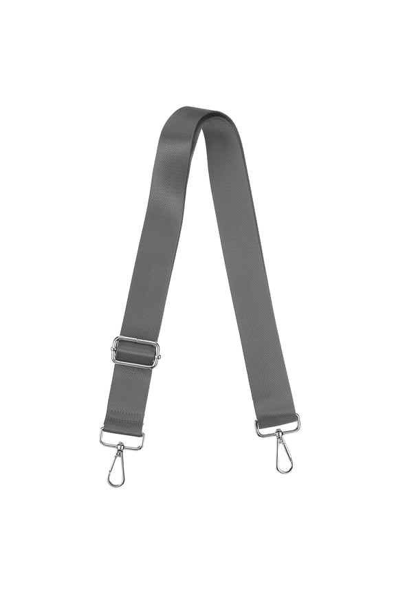 Purse Strap Replacement, 29.5-55"Crossbody Shoulder Strap(DrakGrey,SilverBuckle)
