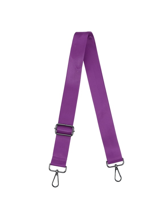 Purse Strap Replacement, 29.5-55" Crossbody Shoulder Strap(Purple, Black Buckle)