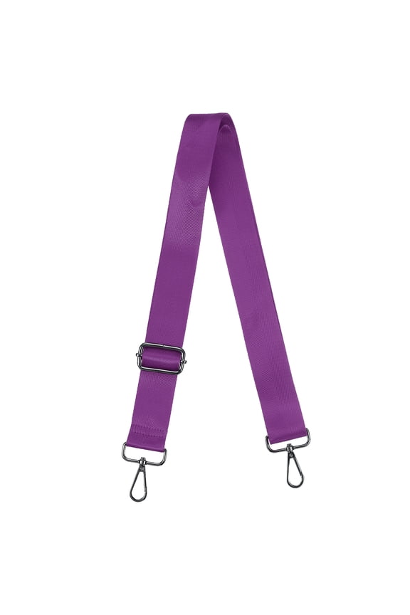 Purse Strap Replacement, 29.5-55" Crossbody Shoulder Strap(Purple, Black Buckle)