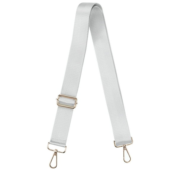 Uxcell Purse Strap Replacement, 29.5-55" Crossbody Shoulder Strap(Silver, Gold Buckle)