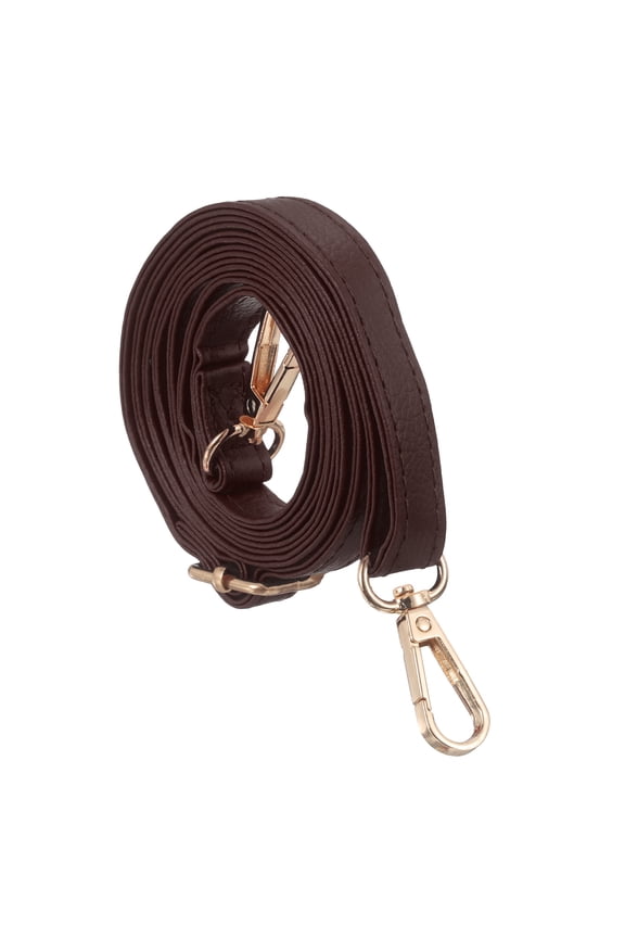 Purse Strap Replacement, 55.1 Inch Length Adjustable PU Leather Purse Chain Strap for Crossbody Shoulder Handbags Bag, Light Brown (Gold Buckle)