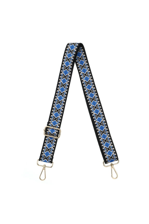 Purse Strap Replacement, Stylish Crossbody Shoulder Strap(Blue, Gold Buckle)
