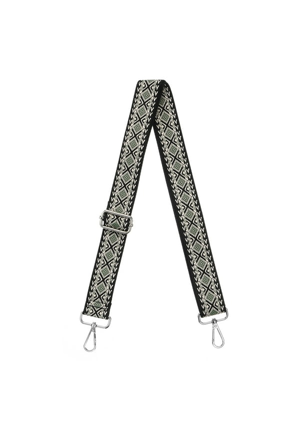 Purse Strap Replacement, Stylish Crossbody Shoulder Strap(Green, Silver Buckle)
