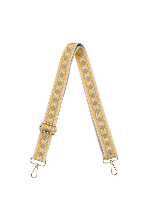 Purse Strap Replacement, Stylish Crossbody Shoulder Strap(Yellow, Gold Buckle)