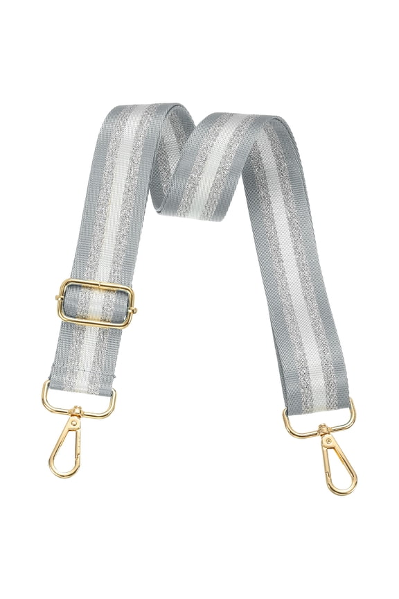 Purse Strap Wide Shoulder Strap Adjustable Crossbody Bag Straps Universal Replacement Grey