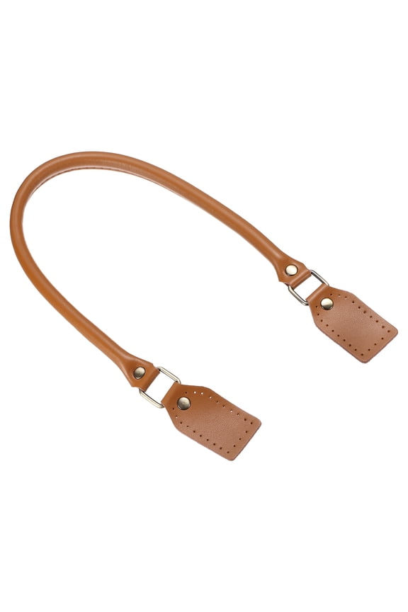 Purse Straps, 24 Inch Genuine Leather Strap, Leather Purse Handles Handbag Handles Replacement for Mini Pouch, DIY Handcrafted Bag Making Accessories, Light Brown