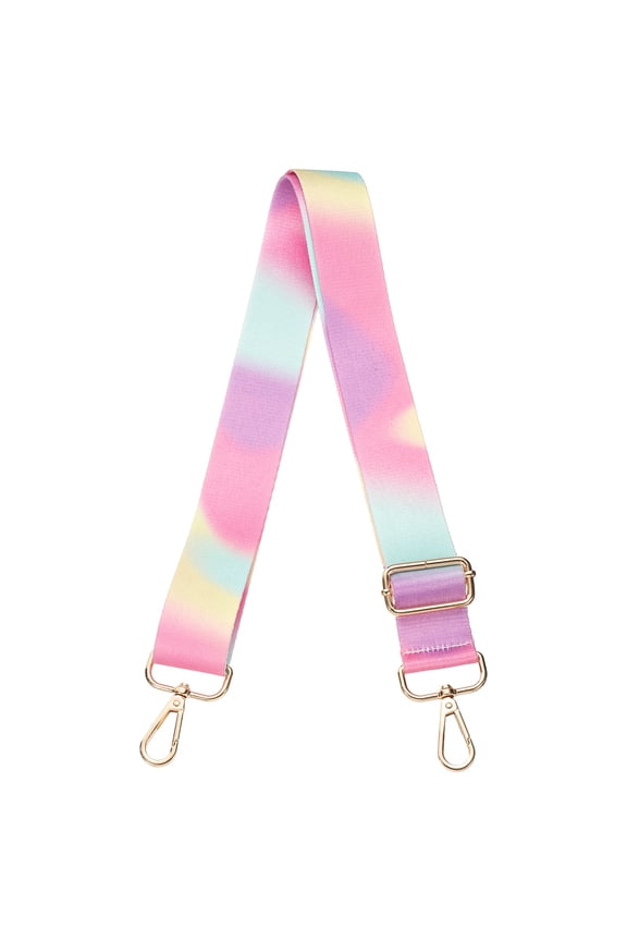 Purse Straps Replacement Crossbody, 51 Inch Wide Shoulder Bag Strap Adjustable Canvas Straps for Handbag Wallet Clutch Crossbody Bags, Colorful