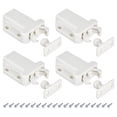 thumbnail image 1 of Uxcell Push Latch Touch Latch 4Pcs Push to Open Door Latch Rebound Self-Locking Latches for Drawer Door, White, 1 of 5