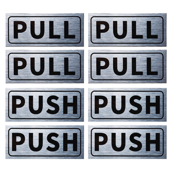 Solver Sticker Push Uxcell Push Pull Door Sign 2