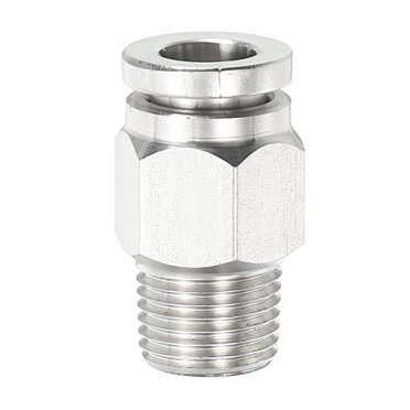 Liberty Pneumatic 5pc 1/4" OD X 1/4" NPT Swivel Elbow – Push To Connect Metal Fitting