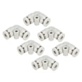 thumbnail image 1 of Uxcell Push to Connect Fittings, 6 Pack Fittings Elbows, White, 5/32 Inch Od, 1 of 5
