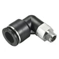 thumbnail image 1 of Uxcell Push to Connect Tube Fitting,Male Elbow,12mm Tube OD x 1/8 NPT Thread, 1 of 3