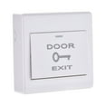 thumbnail image 1 of Uxcell Push to Exit Button Release Switch Door Access Control System PC Panel 86mmx86mm 12V 3A White, 1 of 5