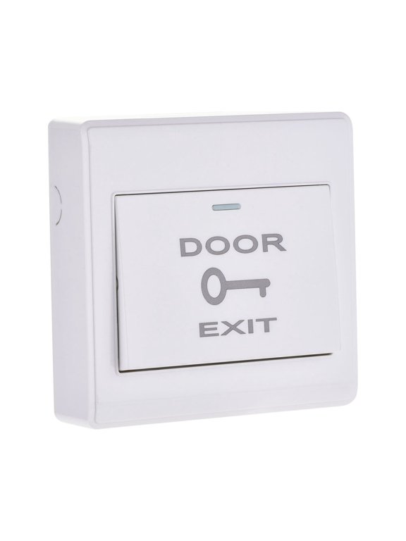 Push to Exit Button Release Switch Door Access Control System PC Panel 86mmx86mm 12V 3A White