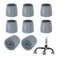 thumbnail image 1 of Quad Cane Tips 1-1/8 Inch, 8 Pcs Replacement Foot for Standing Stick Women Men Seniors, Gray(Style 1), 1 of 6