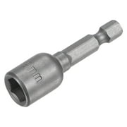 Uxcell Quick-Change Nut Driver Bit, 1/4" Hex Shank 9mm Magnetic Nut Setter Drill Bits, 1.89" Length, Metric