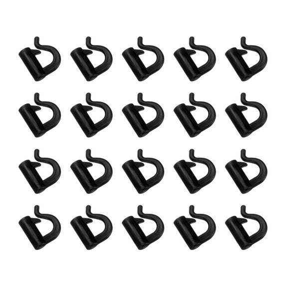 Uxcell Quick Change Spin Clevis, 50 Pcs Plastic Fishing Clevis Crawler Spin Snaps, Black