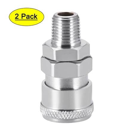 Uxcell Quick Coupler Plug Pressure Washer Accessories G1/4 Male Thread 2Pcs