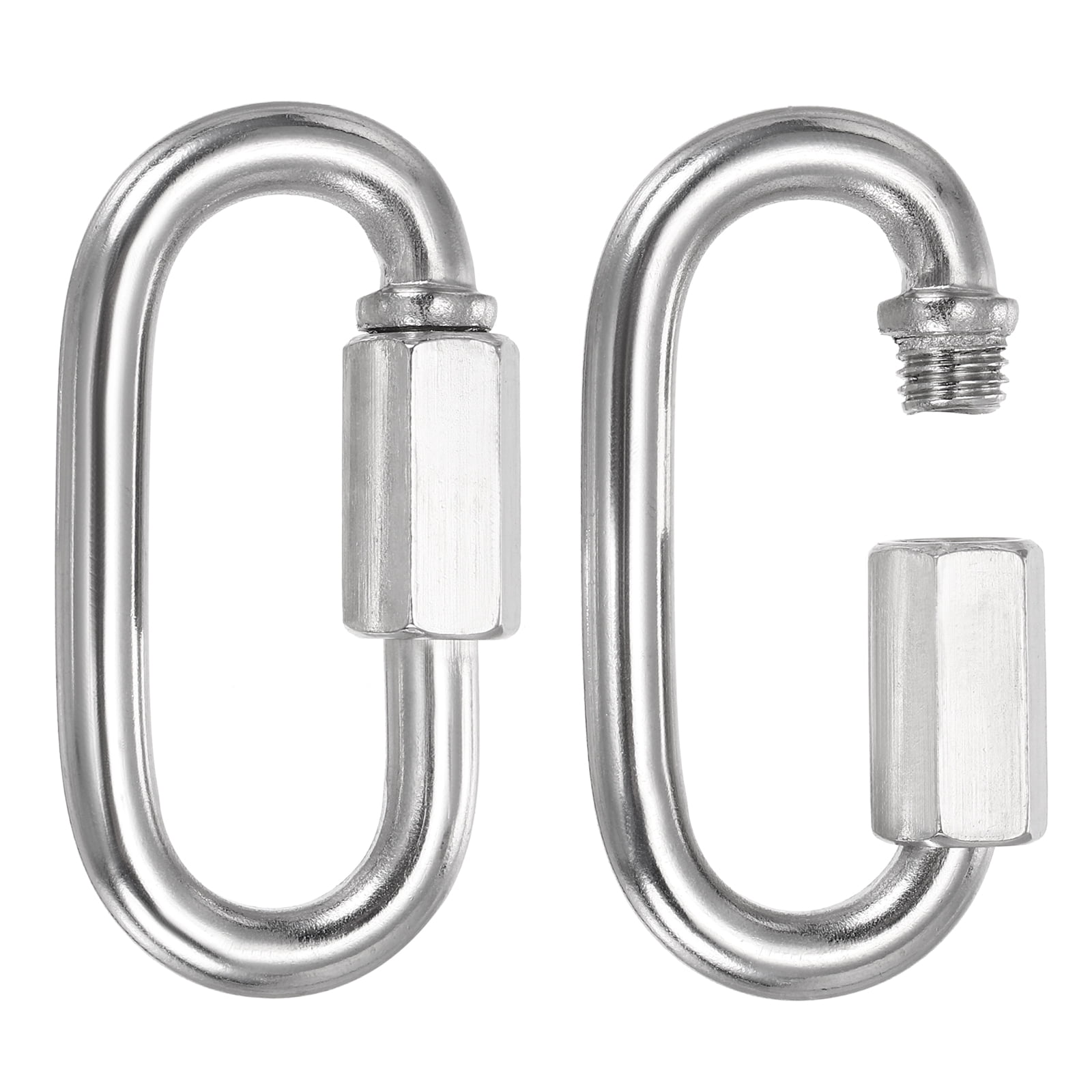 Uxcell Quick Link Connector, (2.6 Inch, Silver) (2 Pcs) M7 Stainless ...