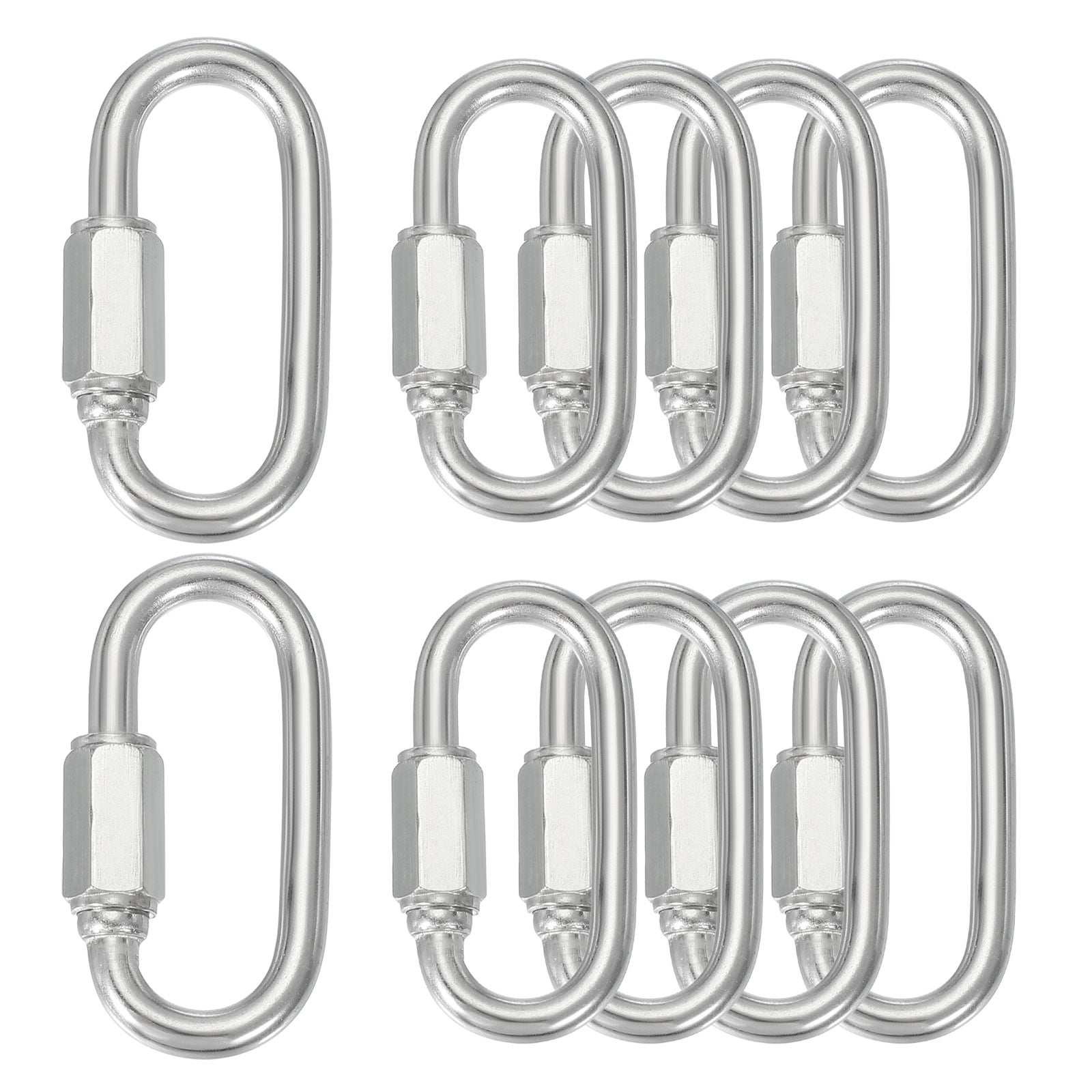 Uxcell Quick Links Stainless Steel Chain Connector Large Opening Screw ...