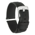 thumbnail image 1 of Uxcell Quick Release Grain Leather Watch Band 20mm Width Black Silver Tone, 1 of 6