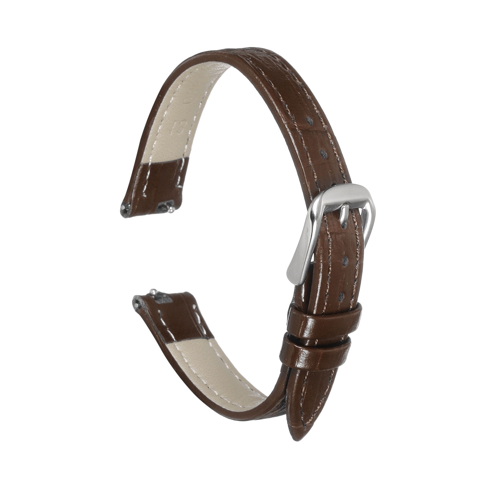 Uxcell Quick Release Leather Watch Band 13mm Embossed Pattern
