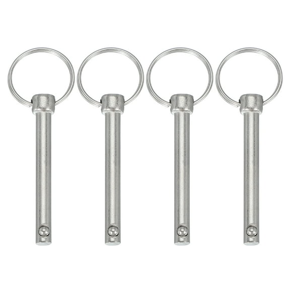 Uxcell Quick Release Pin Bimini Top Pin Marine Hardware Carbon Steel 1/4"x1.65"