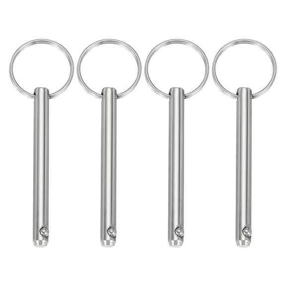 Uxcell Quick Release Pins, Bimini Top Pin Marine Hardware Carbon Steel 1/4"x1.85"